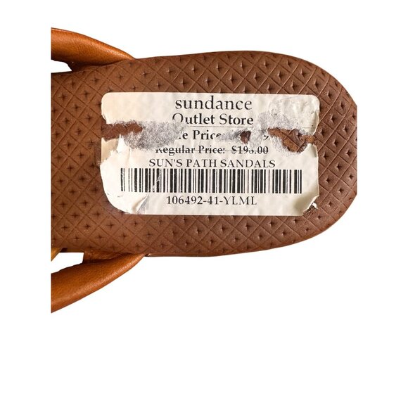 Sundance Casta Suns Yellow Multiple Straps Sandals Women 10.5 Block Heel Spain - Picture 8 of 11